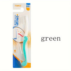 Portable Folding Toothbrush Soft Bristles Camping Travel