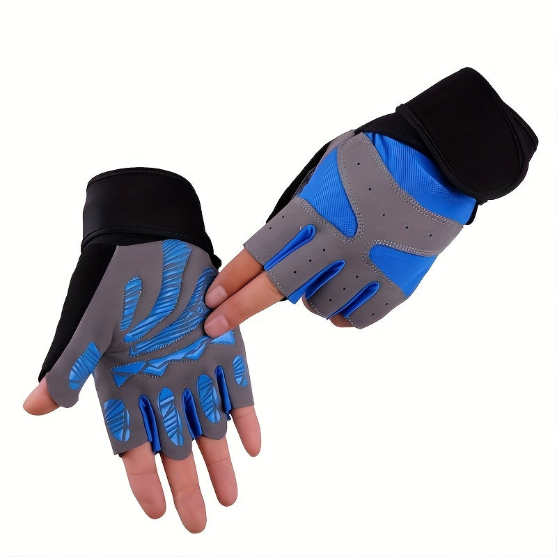 Non slip Breathable Half Finger Gloves for Mountaineering Cycling Weightlifting