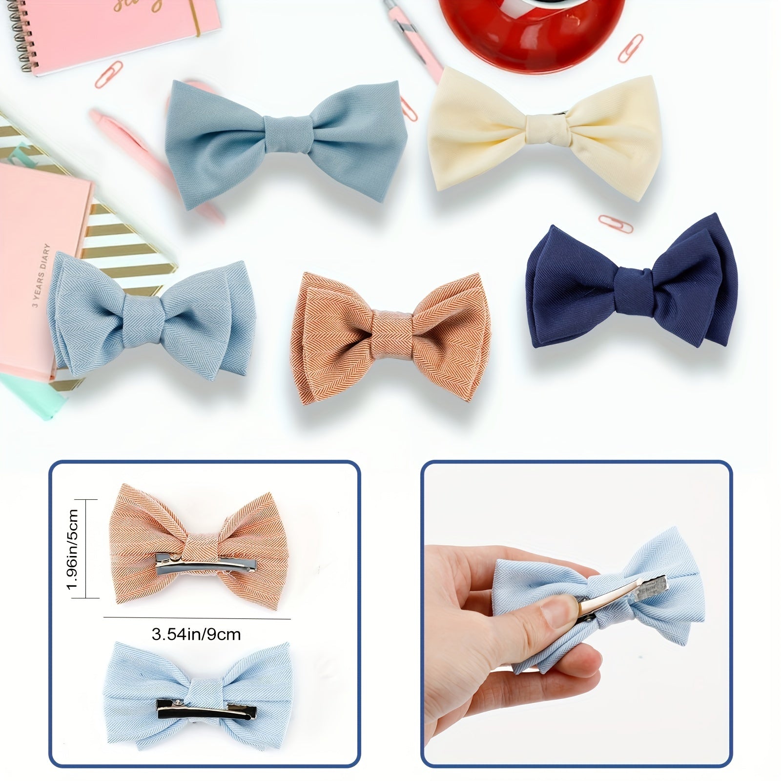 10pcs Boys Ties Elegance Adjustable Toddler Ties Pin Bow Ties For Kids