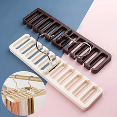 10-in-1 Leather Belt Storage Rack Multifunctional Tie Scarf Organizer