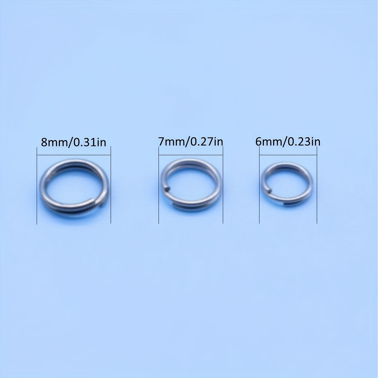 100pcs Stainless Steel Open Rings For Lures Fishing Accessories