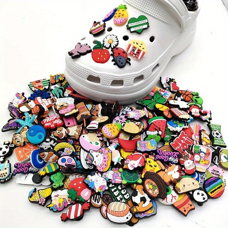 Cartoon Pattern Charms for Clogs Slides Sandals Shoes Accessories