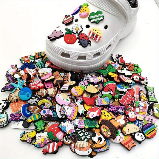 Cartoon Pattern Charms for Clogs Slides Sandals Shoes Accessories