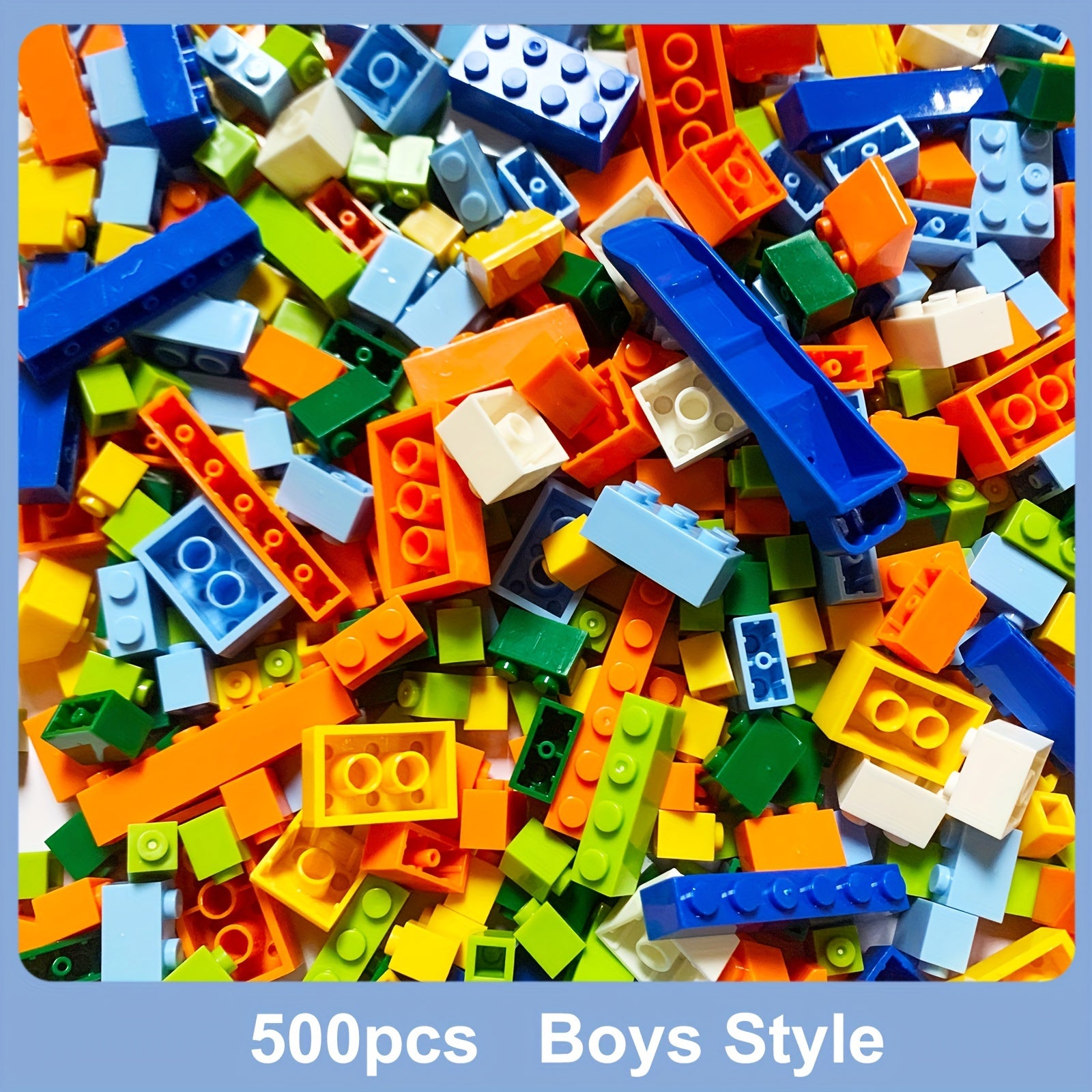500pc Small Building Blocks Colored Bases for DIY Creativity