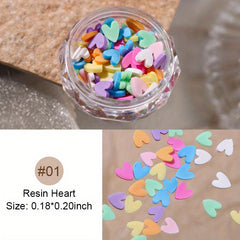 Heart Shaped Nail Charms Crystal Rhinestones Nail Art Decorations