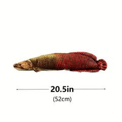 Giant Arapaima Plush Toy Realistic Dinosaur Stuffed Animal Soft Fluffy Fur