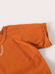 Boys Casual Outfit Round Neck T shirt & Shorts For Summer Kids Clothes