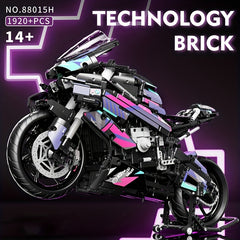 1920pcs Cyberpunk Motorcycle Building Blocks 42130