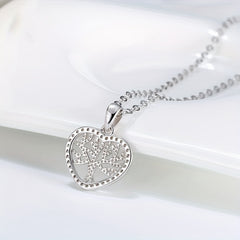 Heart Tree Pendant Necklace With Message Card For Niece