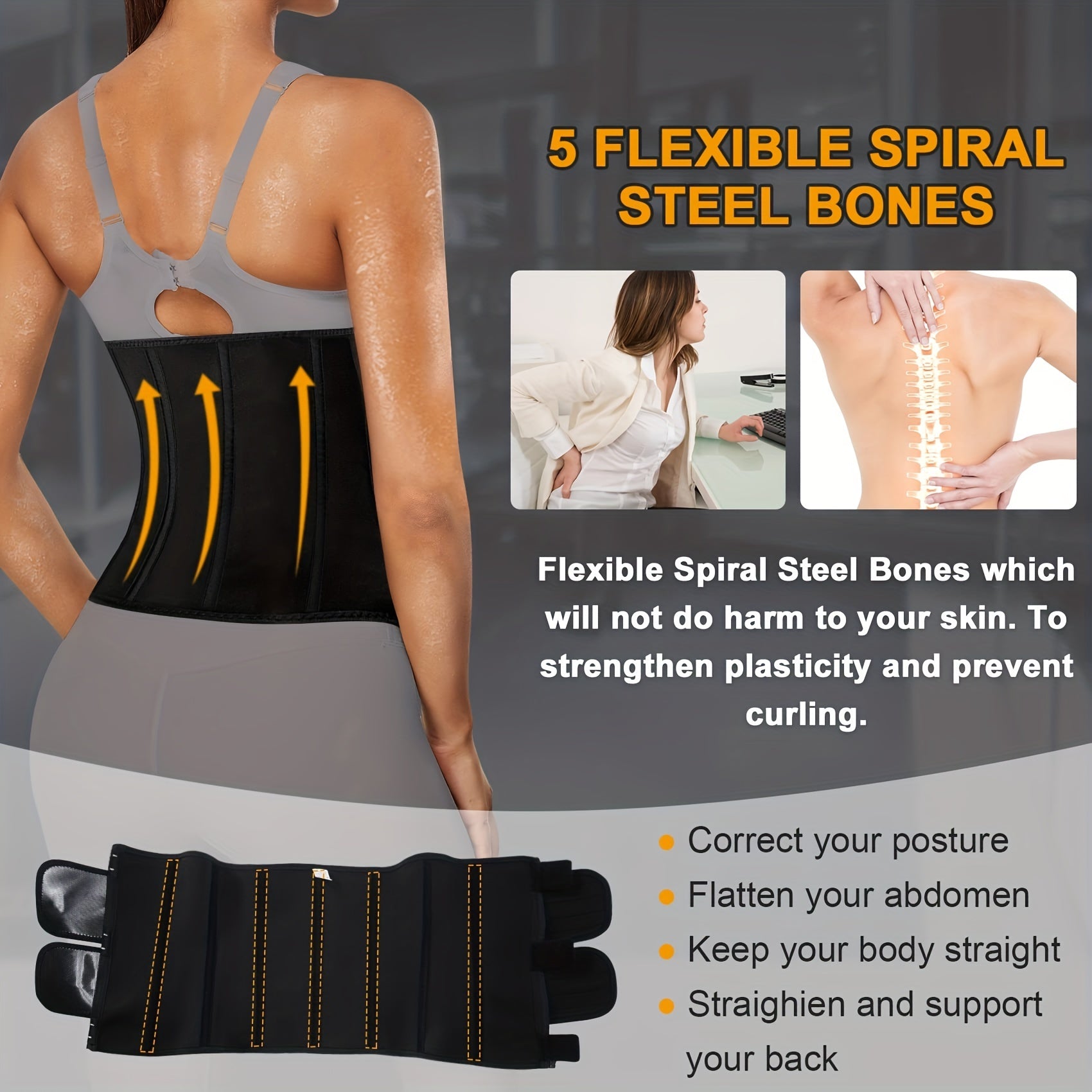 Waist Trainer Belt Tummy Control Compression Wrap Cincher