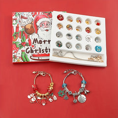 24pcs Dream Charm Bracelets Christmas Advent Calendar Set for Women Children