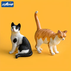Siamese Cat Simulation Model Desk Decoration Toy
