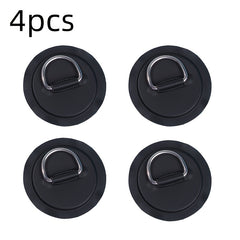 4pcs Stainless Steel D Ring Patches For Inflatable Boat Yacht Kayak
