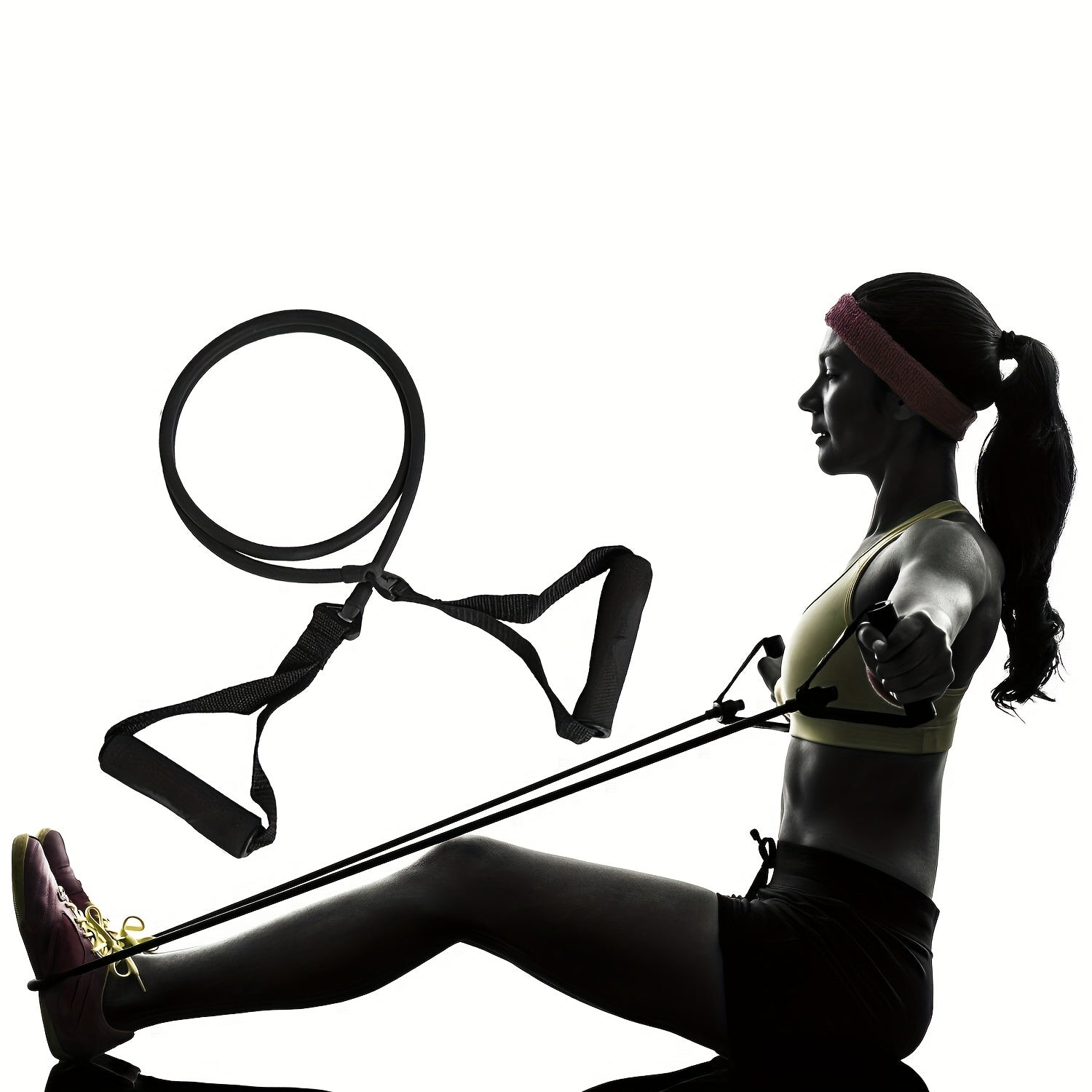 Fitness Pedal Puller Elastic Resistance Band Strength Training