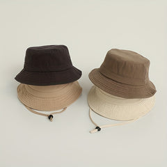 Kids Sunshade Wide Brim Bucket Hat for Outdoor Travel