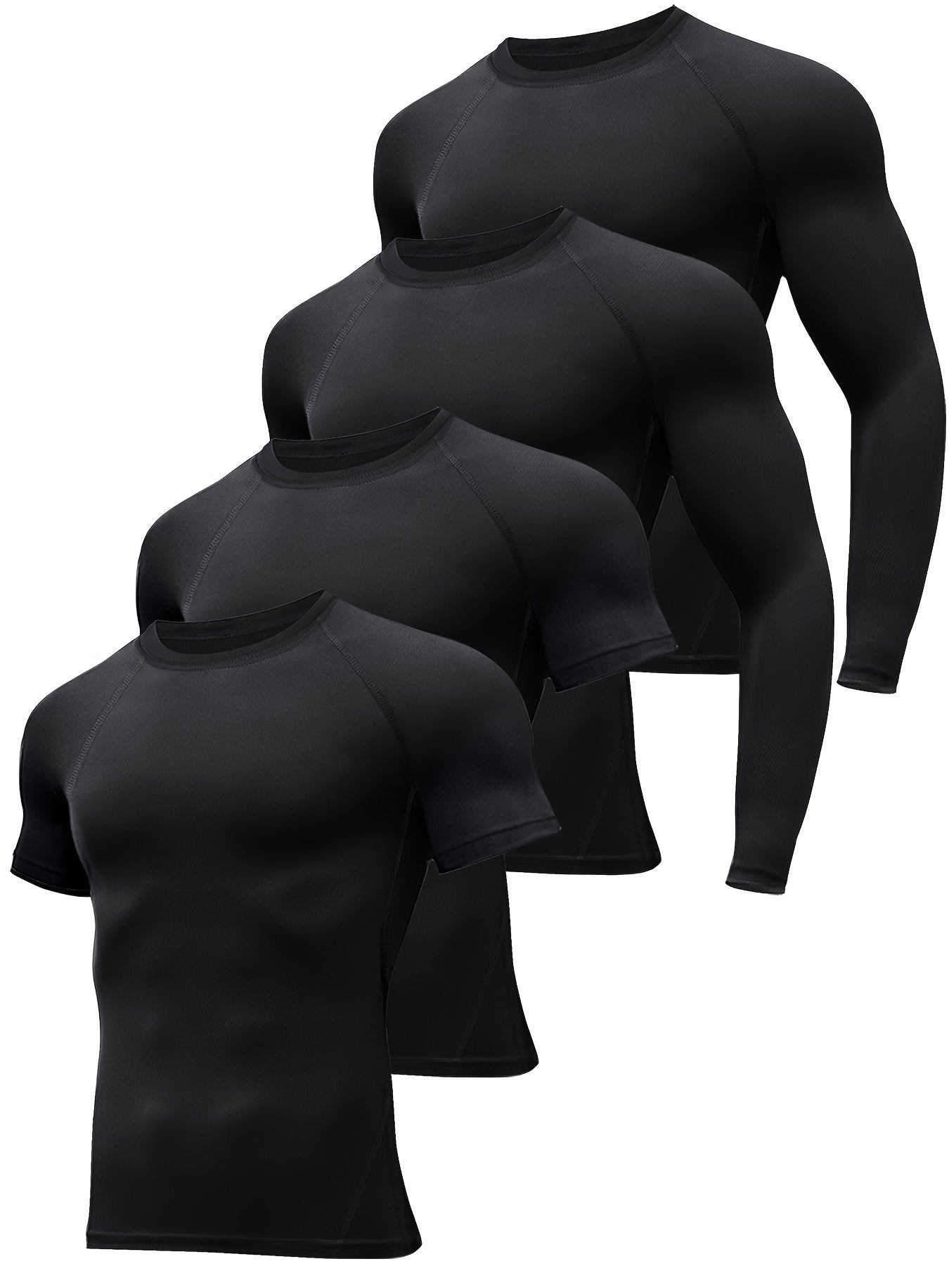 Men's Compression Shirt Set for Sports and Workouts