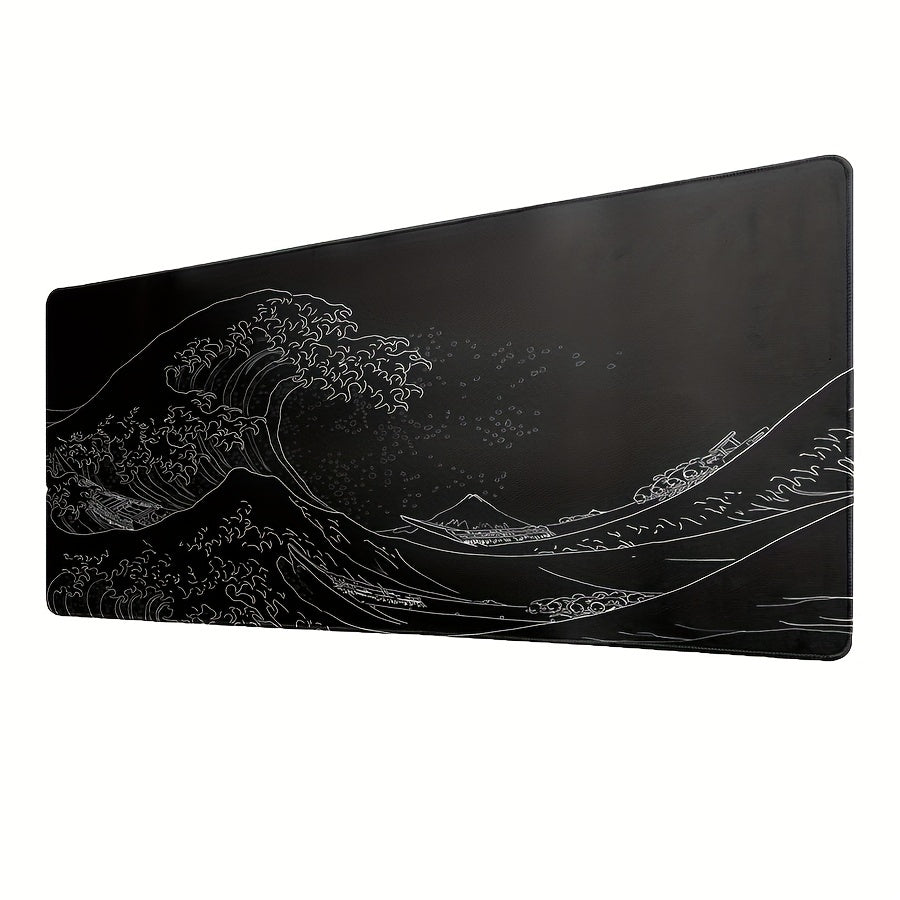 Japan Sea Wave Large Mouse Pad Extended