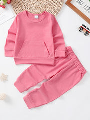 Girls Long Sleeve Crew Neck Pullover & Sweatpants Set