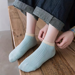 10 Pairs Women's Argyle Ankle Socks Soft Lightweight Textured Stockings