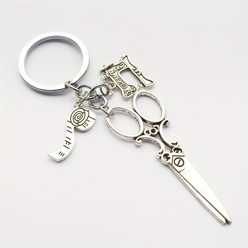 Sewing Machine Scissors Keychain Pendant Bag Backpack Ornament