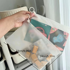 10pcs Extra Thick Transparent Sorting Bags for Storage & Travel