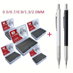 3pcs Mechanical Pencil Lead Set 0.5-2.0mm Refill Student Writing Art 2 Pen