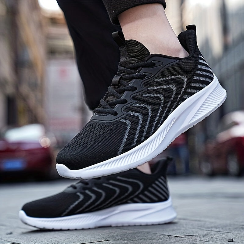 Men's Knitted Breathable Lightweight Running Shoes