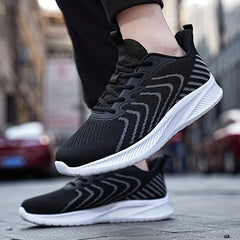 Men's Knitted Breathable Lightweight Running Shoes