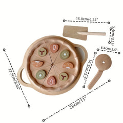 Wooden Fruit Pie Set Kitchen Toy