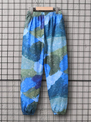 Boys Camo Style Letter Jogger Sweatpants