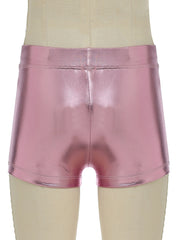 Girls Sparkly Athletic Shorts Elastic Waist Summer Clothes