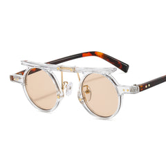 Small Round Frame Sunglasses Vintage Stylish Ladies Glasses