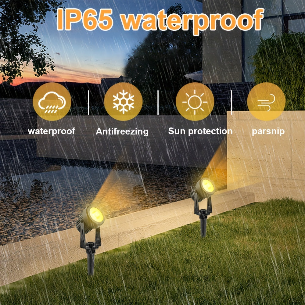 Solar Spot Lights Outdoor 180 Auto On Off Lawn Lights Waterproof