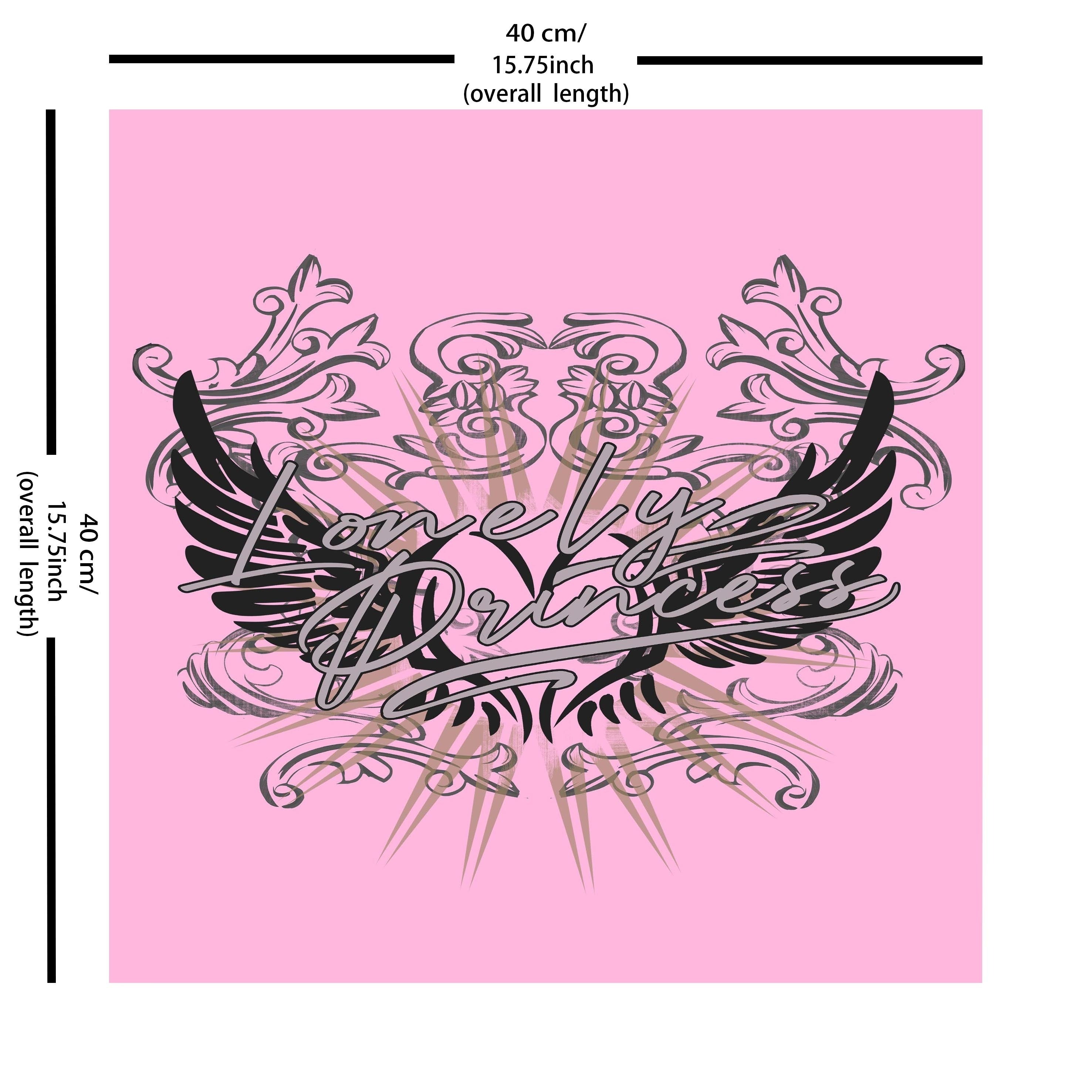 Pink Bandana Hip Hop Square Scarf Headband For Women