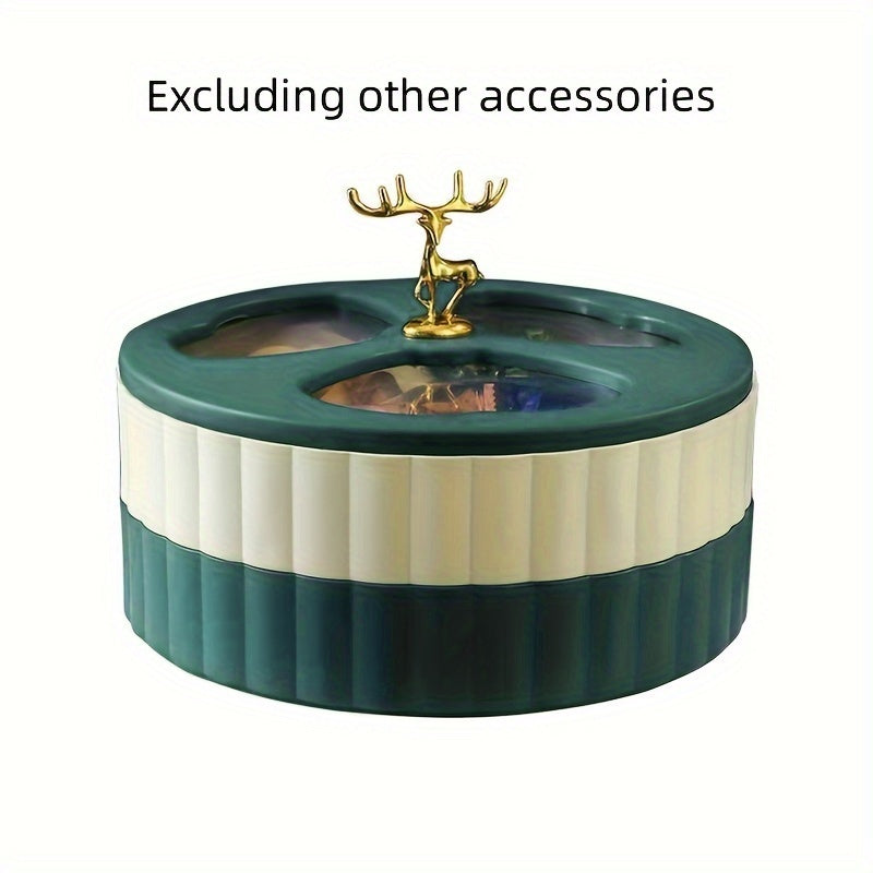 Reindeer Horn Candies Storage Box Cookies Tray For Dried Fruits