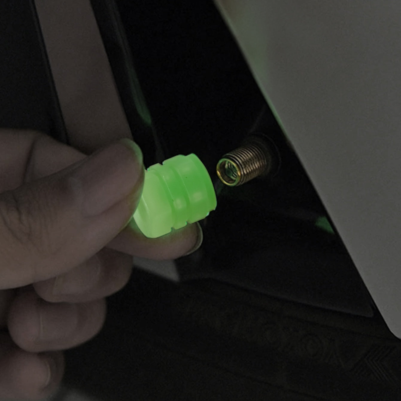4 Packs Car Tire Luminous Valve Cap Small Valve Cap