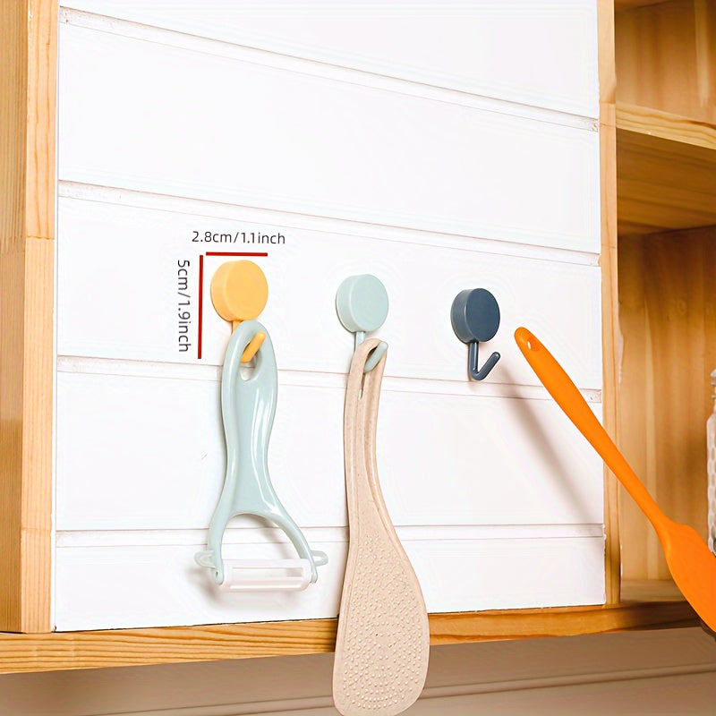 10pcs Self Adhesive Wall Hook Without Drilling