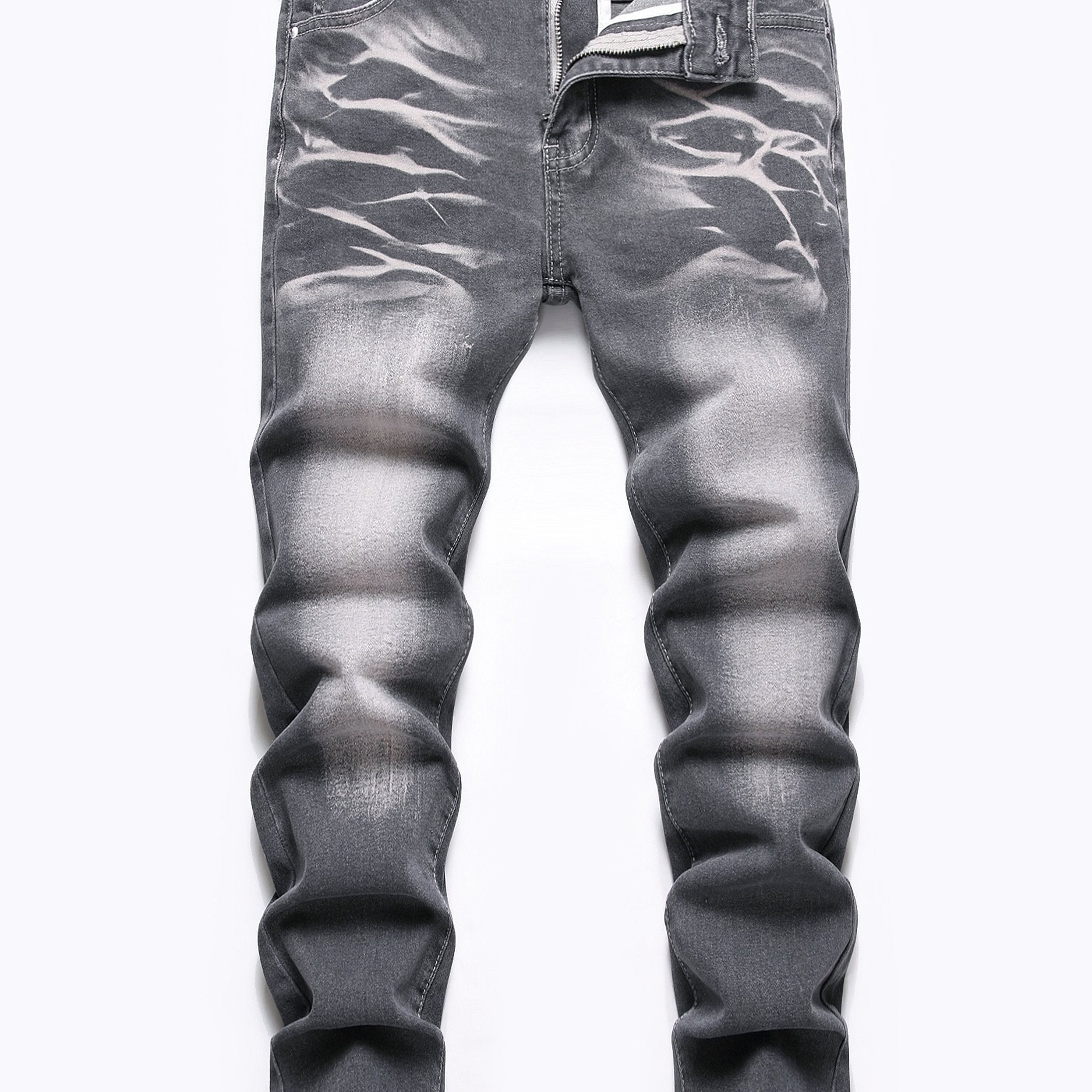 Boys Distressed Stretch Jeans Slim Fit Denim Pants