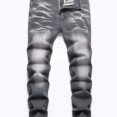Boys Distressed Stretch Jeans Slim Fit Denim Pants