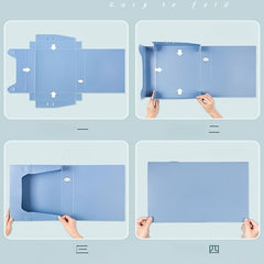 A4 Plastic File Box Thickened Data Office Ticket Storage Box
