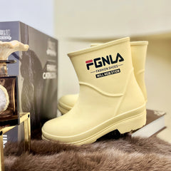 Women's Waterproof Mid Rain Boots Comfortable Non-slip Outdoor Boot
