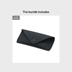 Embossed Leather Sunglasses Pouch Eyewear Case Storage Box
