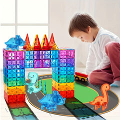 Animal Dinosaur Magnetic Building Blocks Toy Set for Kids