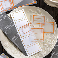 15pcs Old Things Series Bronzing Label Journal Diary Decoration
