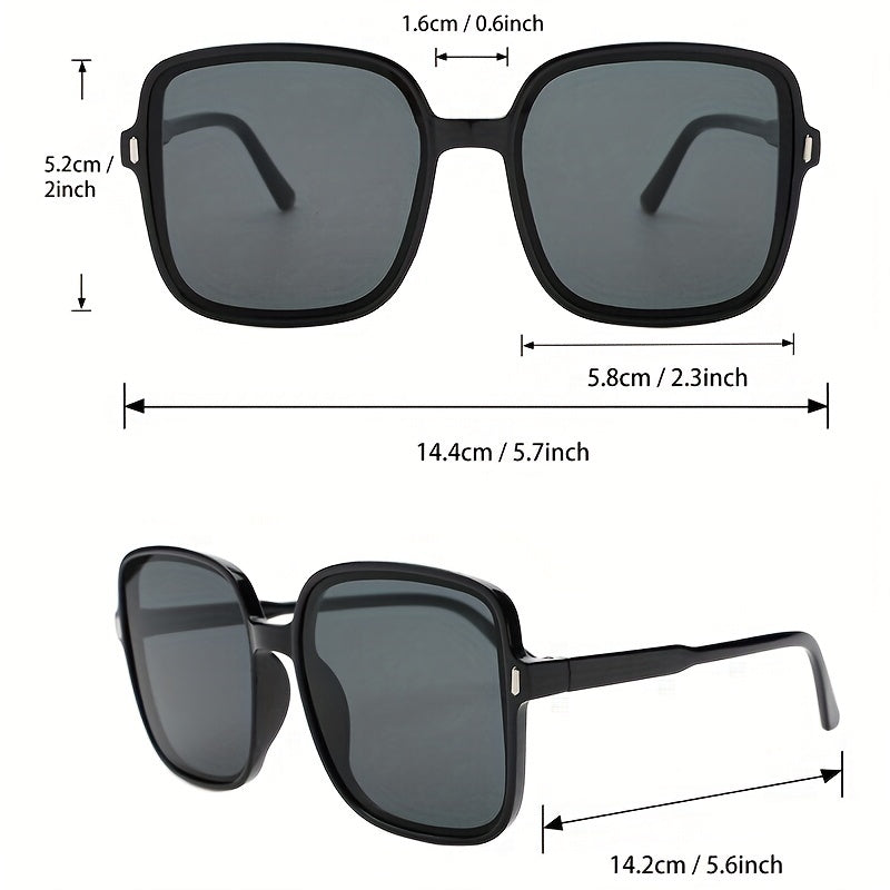 Square Sunglasses UV400 for Women Men Casual Jelly Outdoor Shades