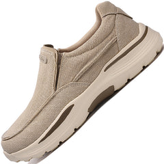 Men's Linen Slip On Walking Shoes Breathable Lightweight Loafers