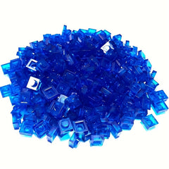 100pcs Transparent 1X1 Dot Thin Brick Small Particles Building Blocks