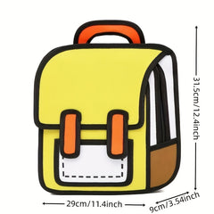 Cartoon Schoolbag Shape Backpack Student Backpack For Kids