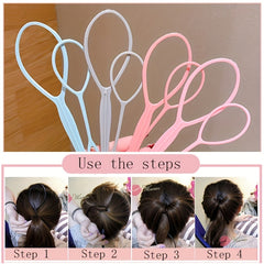 2pcs Topsy Tail Hair Tool Hair Loop Hair Styling Tool Hair Accessories Sets