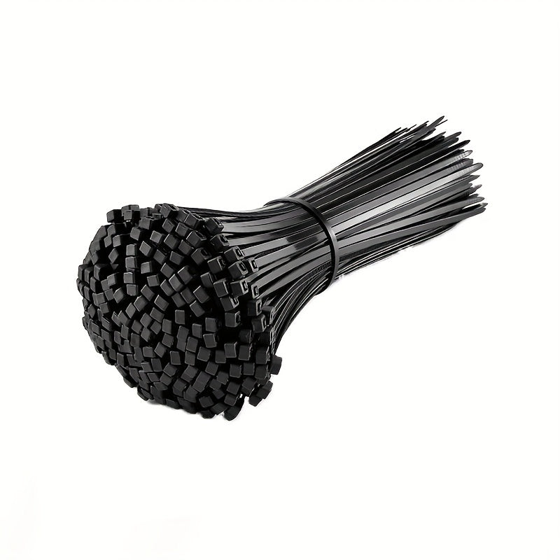 100pcs Waterproof Nylon Tie for Wire Management Home Office Garden